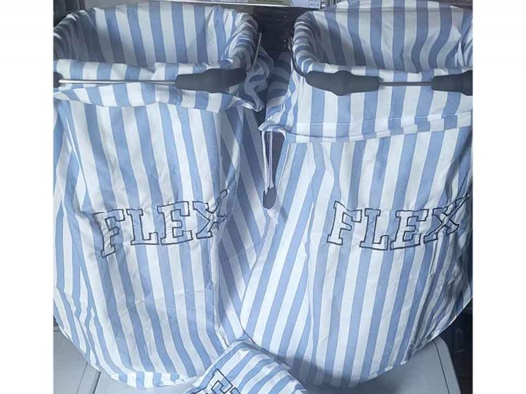 broderie sur sac à linge pour Center Parcs