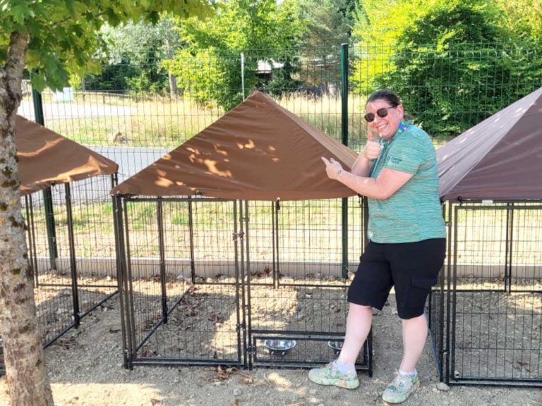 Création de tonnelles sur-mesure pour un chenil