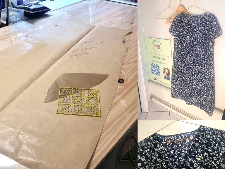 Réalisation d'une robe avec patron sur-mesure
